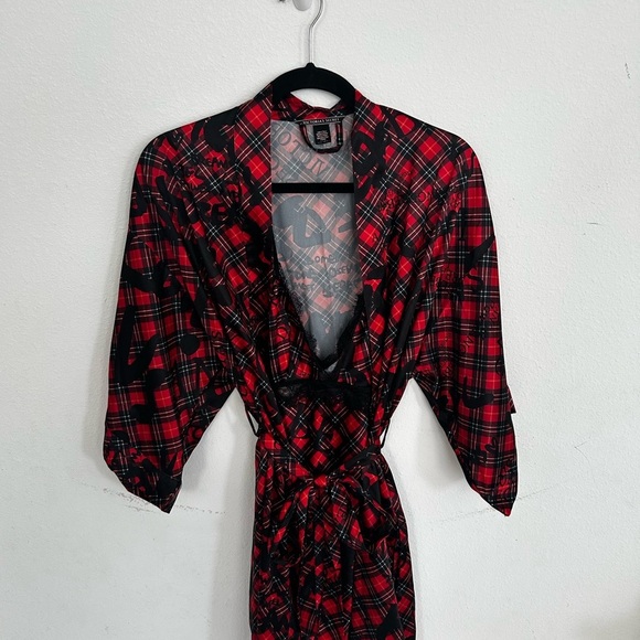 Victoria's Secret Other - Victoria’s Secrets Dream Angel Women’s Red & Black Plaid Slip & Robe Set

Size S